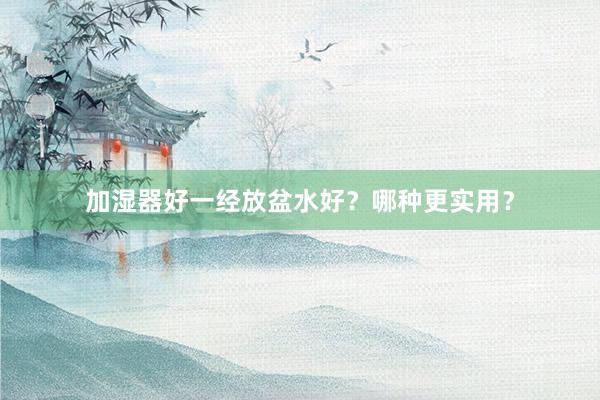 加湿器好一经放盆水好？哪种更实用？