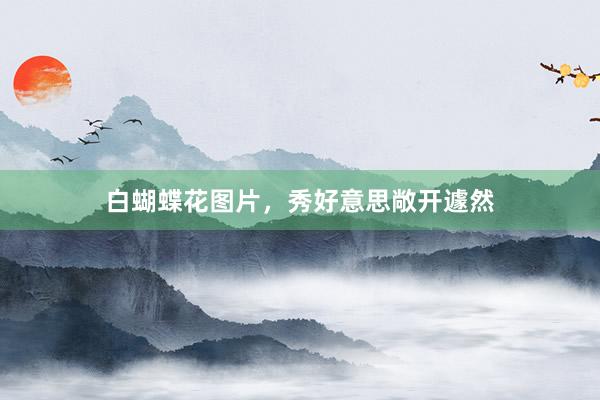 白蝴蝶花图片，秀好意思敞开遽然